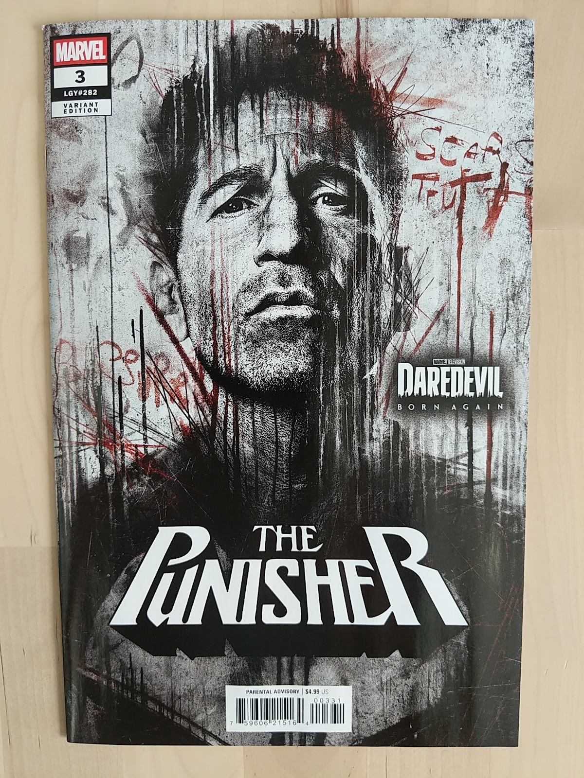The Punisher #3 Jon Bernthal variante televisiva prima stampa DareDevil Marvel | NUOVO