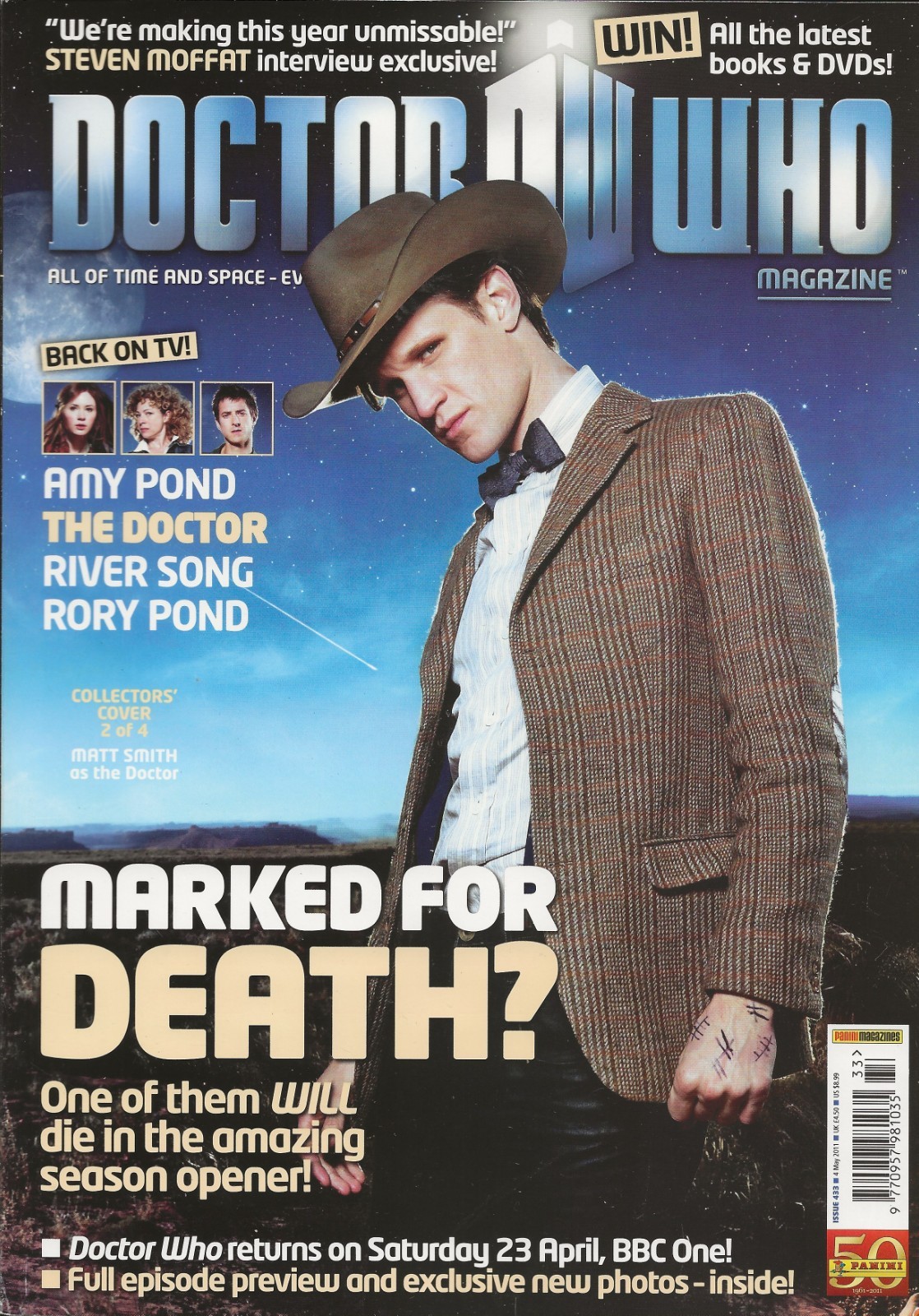 Doctor Who Magazine Issue 433 May 2011 Matt Smith on Collectors Cover 2 of 4
