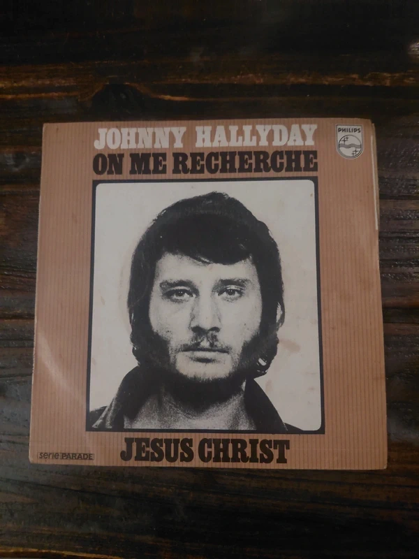 johnny hallyday on me recherche jesus christ vinyl 45 tours philips french rock