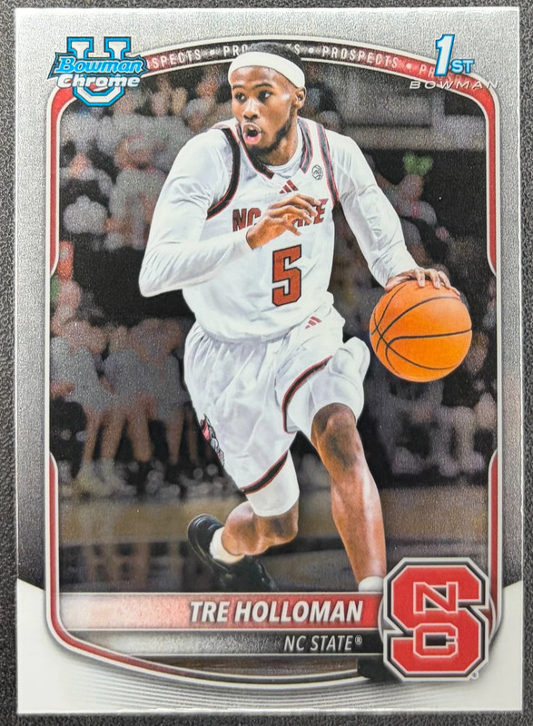 Topps Chrome Bowman U Basketball 2025/26 Tre Hollowman 1st Bowman NC State