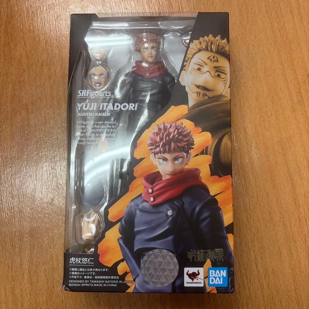 Action figure S.H.Figuarts Yuji Itadori Jujutsu Kaisen 6.3 in scatola mai aperta