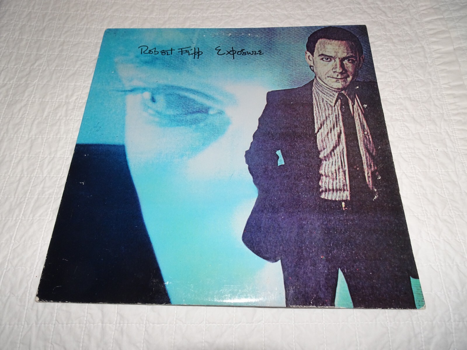 Robert Fripp Exposure promo LP signed