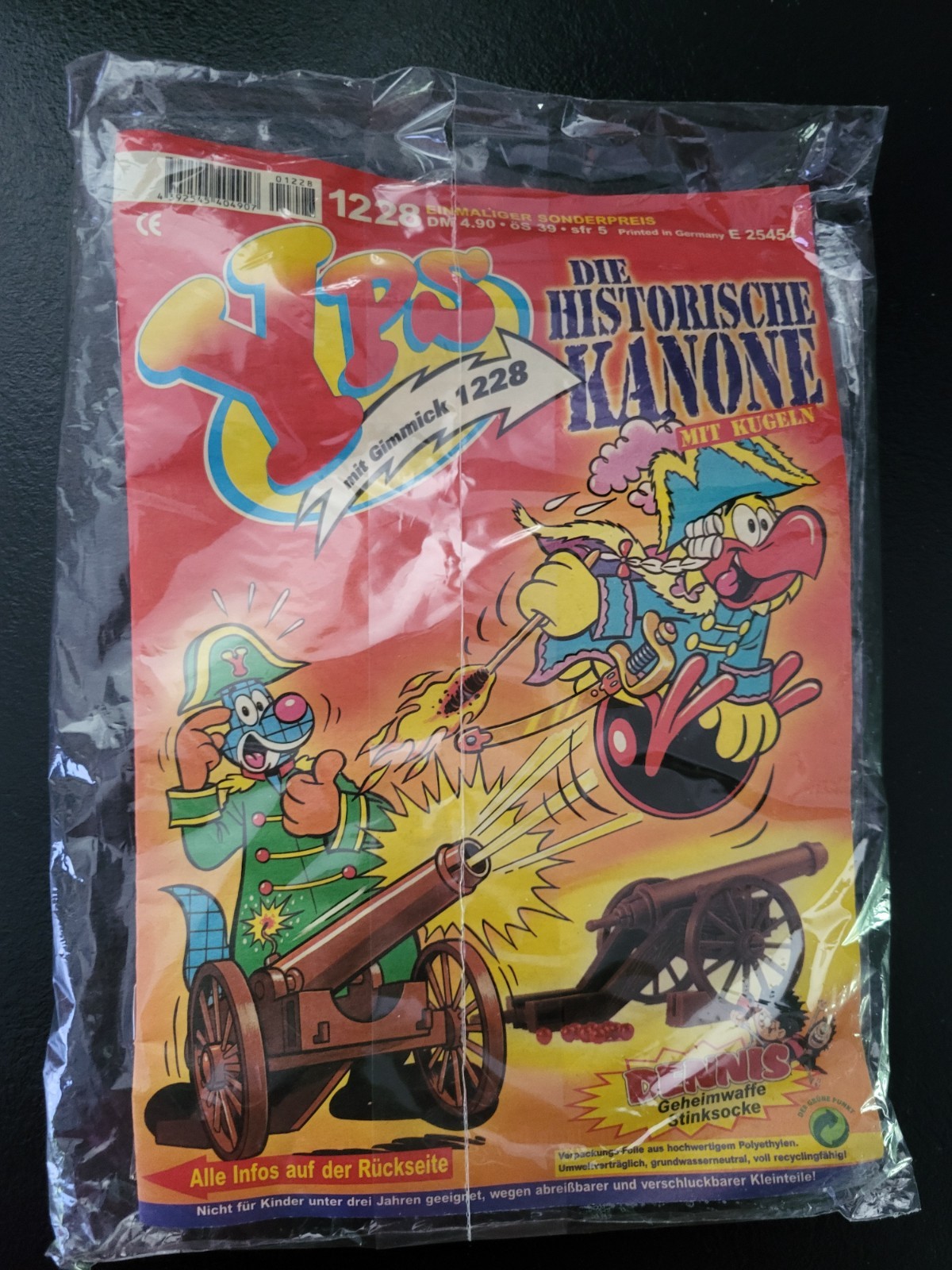 YPS 1228 confezione originale con espediente "Cannone storico"