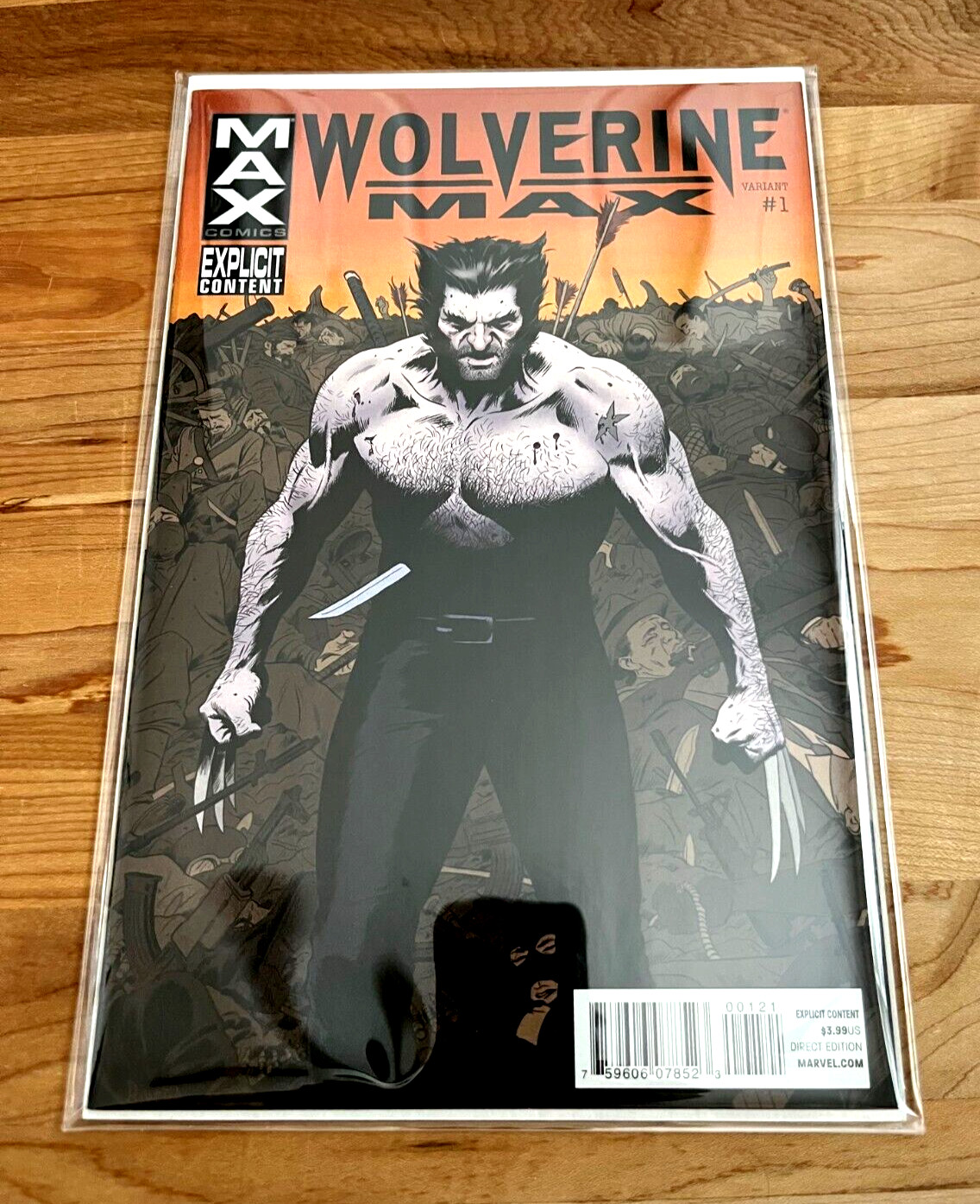 WOLVERINE MAX #1 Marvel Comics variante quasi nuovo + 9,6 non letto conservato in Mylar!