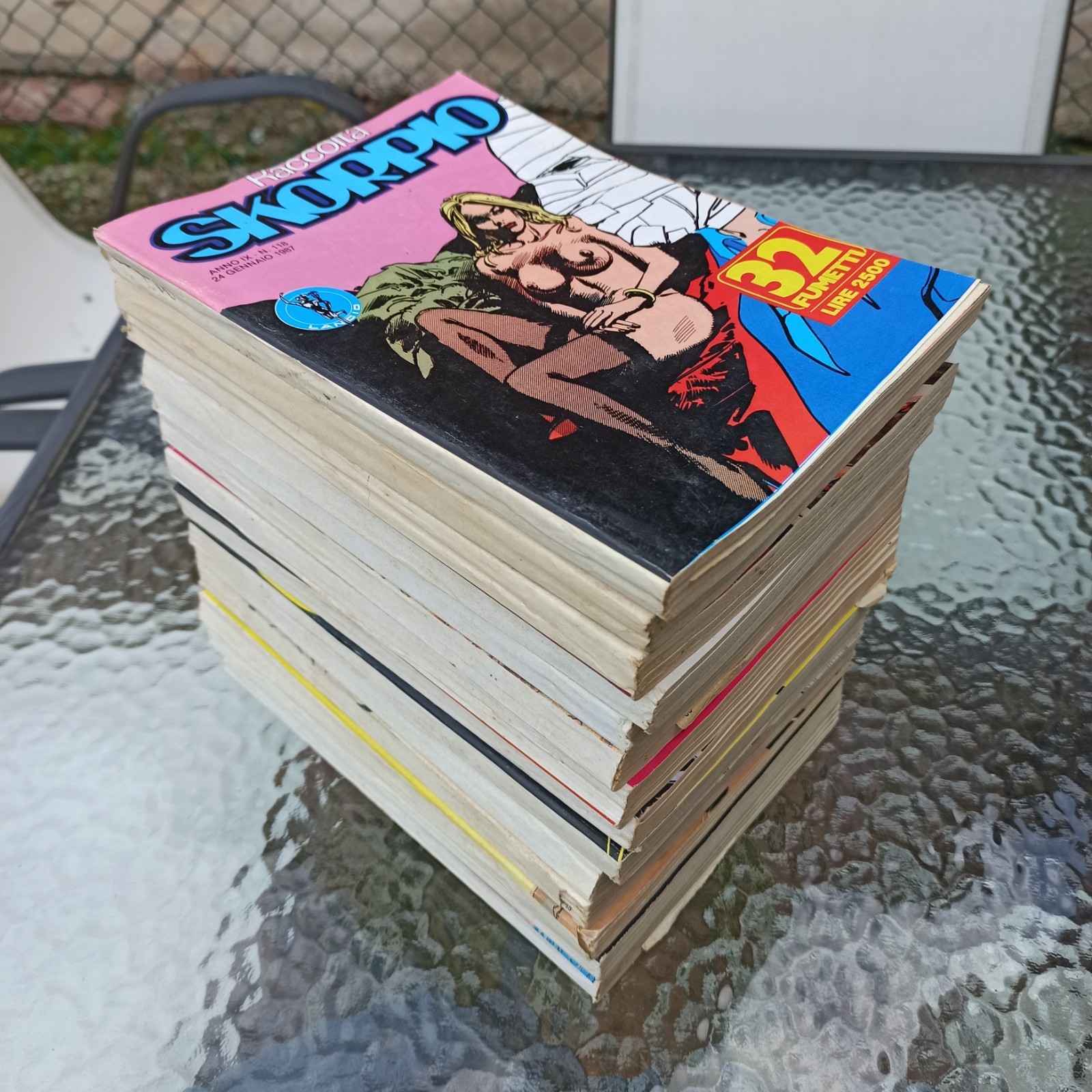 Raccolta Skorpio Lotto 14 Fumetti 1987 Tutti Gli Inserti