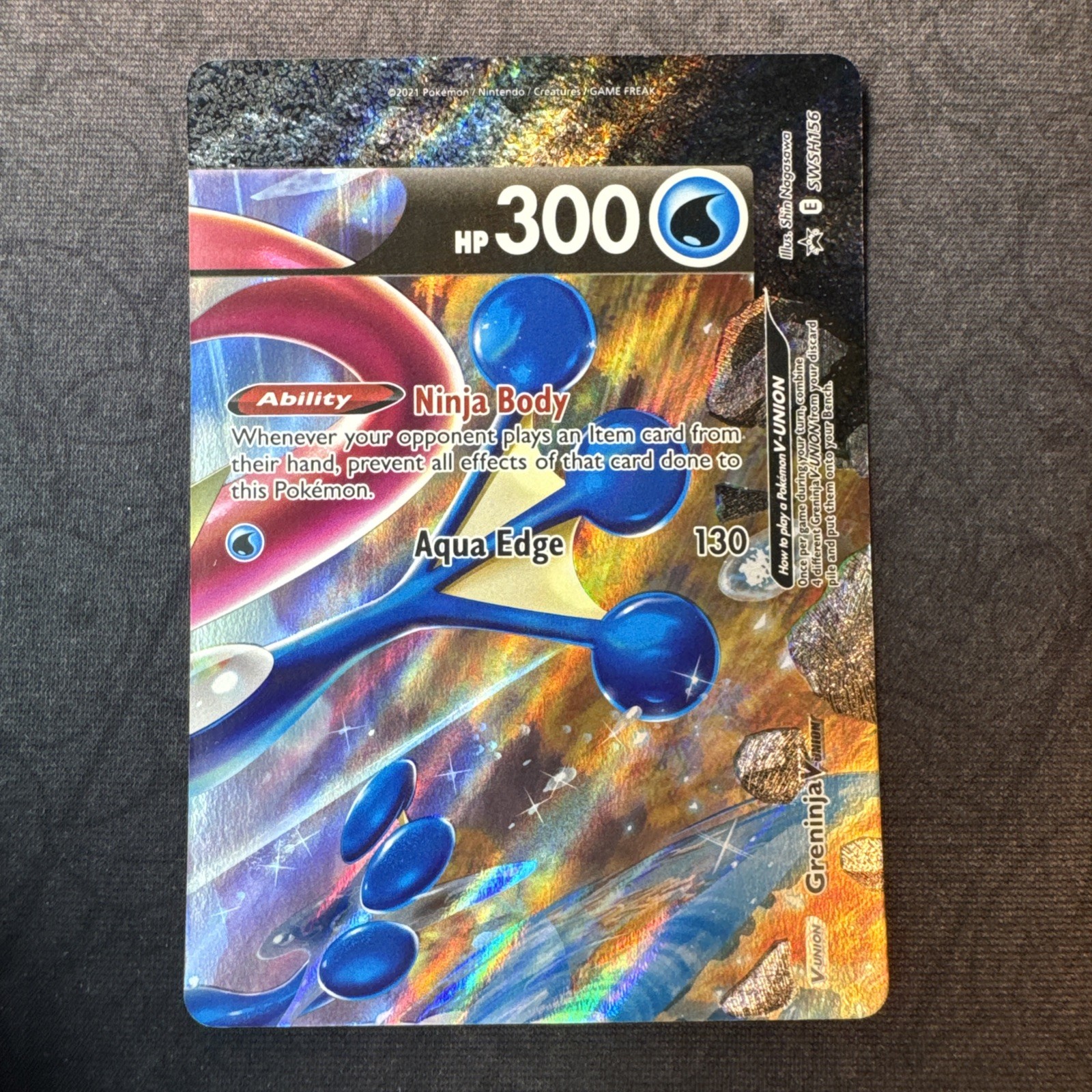 Greninja V-UNION SWSH156 SWSH: Carte Promo Spada e Scudo Holo Pokemon
