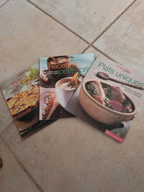 3 livres cuisine "Cuisine et vins de France"