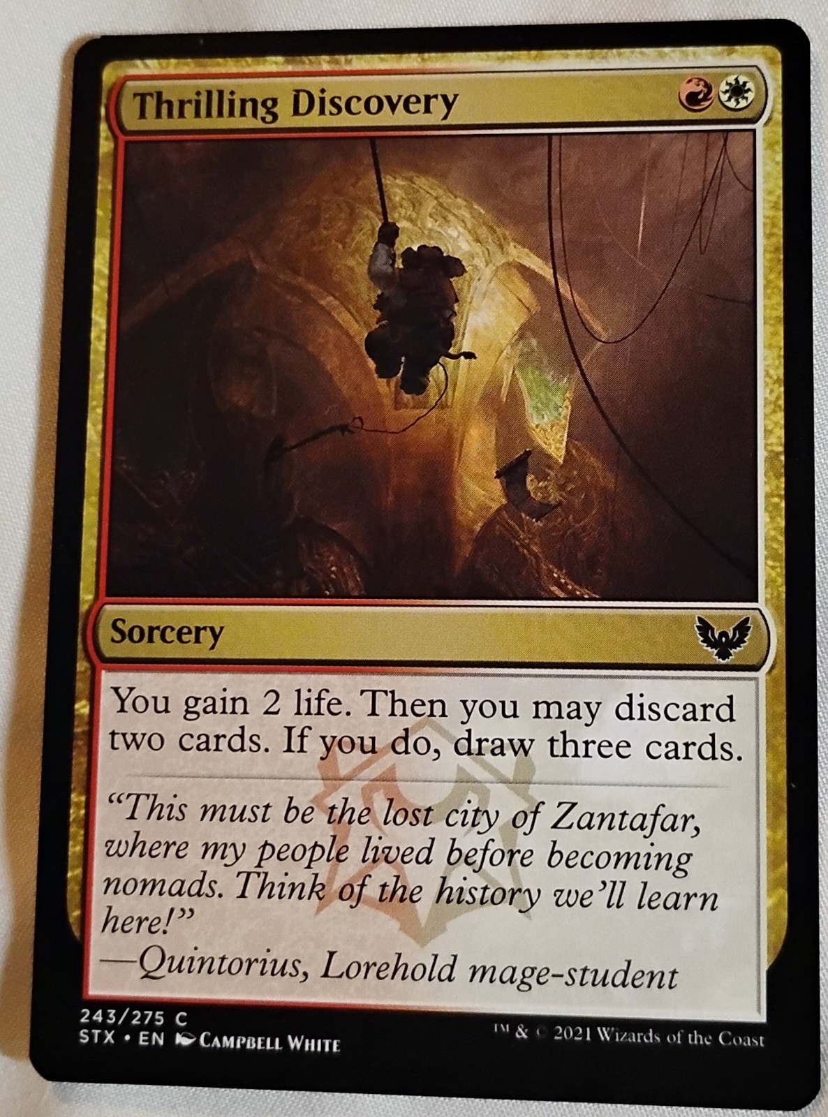 Carta Thrilling Discovery Regular 243/275 Common Magic The Gathering MTG 2021 STX