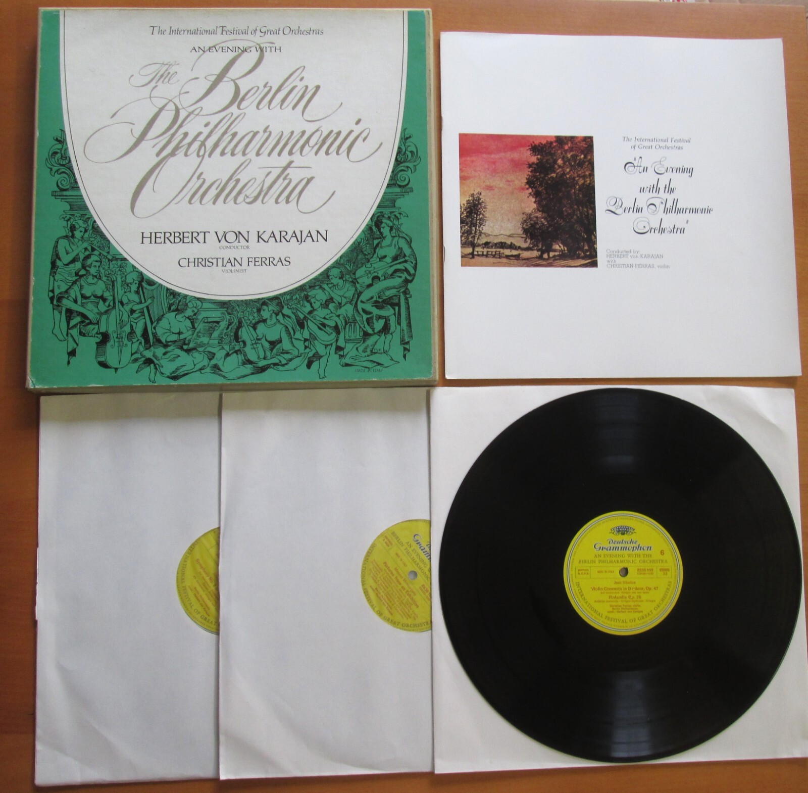 DG 2721 032 An Evening With The Berlin Philharmonic Ferras Karajan 3xLP Box NM