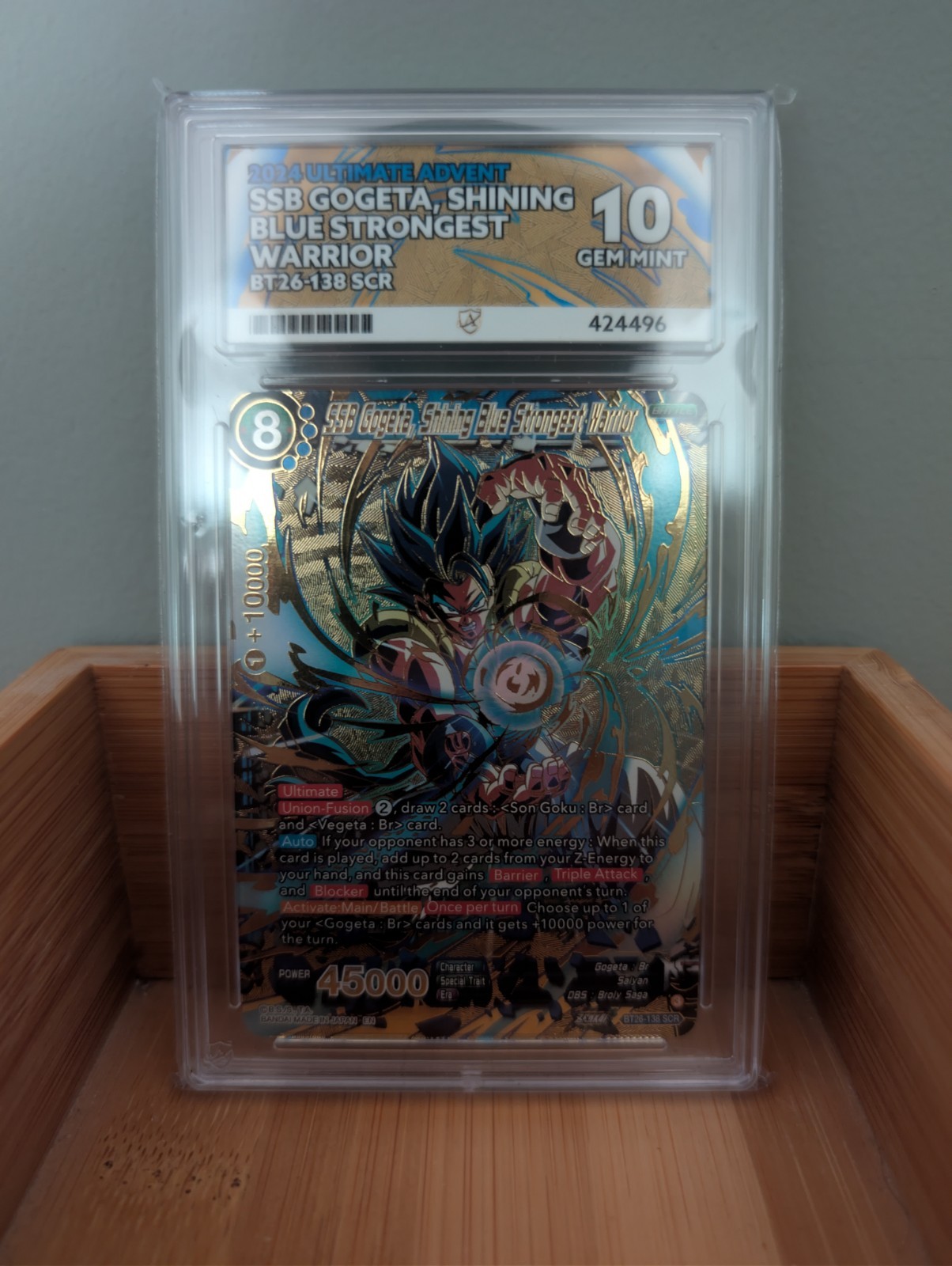 Dragon Ball Masters BT26-138 SSB Gogeta, Shining Blue Strongest Warrior - ACE 10