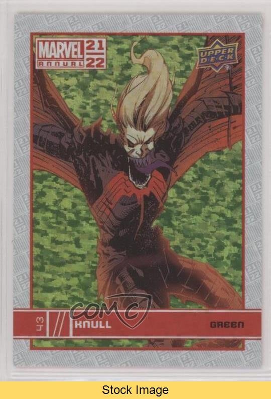 2021-22 Upper Deck Marvel Annual Green Knull #43 READ 13x4