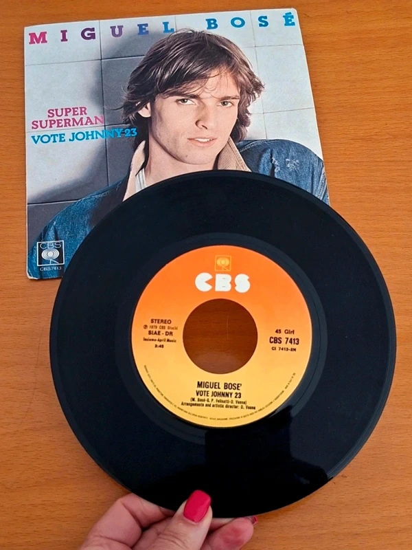 45 giri di Miguel Bosé intitolato "Super Superman"