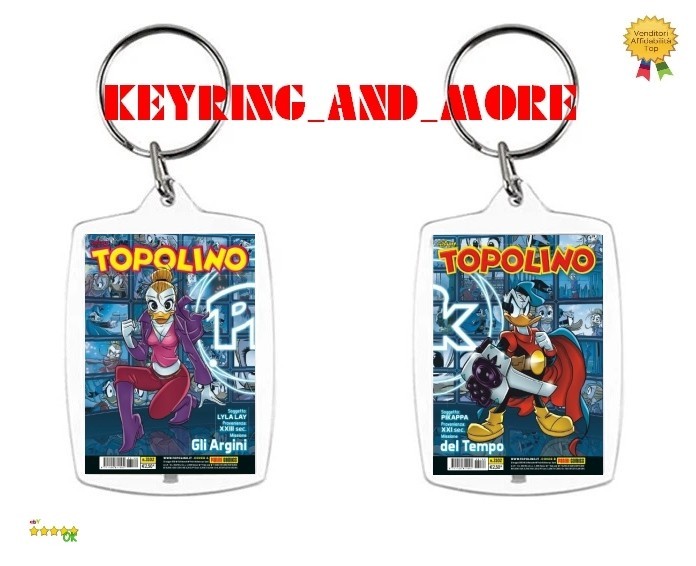 Topolino 3102 variant Gli argini del Tempo doppia copertina fanart Portachiavi