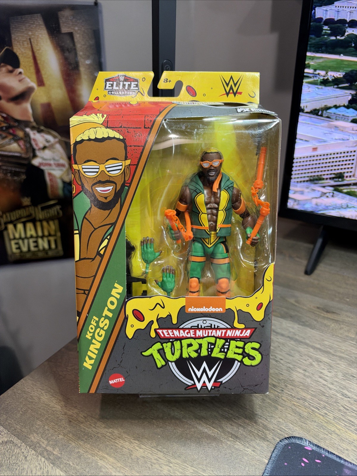 WWE Elite Kofi Kingston Teenage Mutant Ninja Turtles TMNT Action Figure