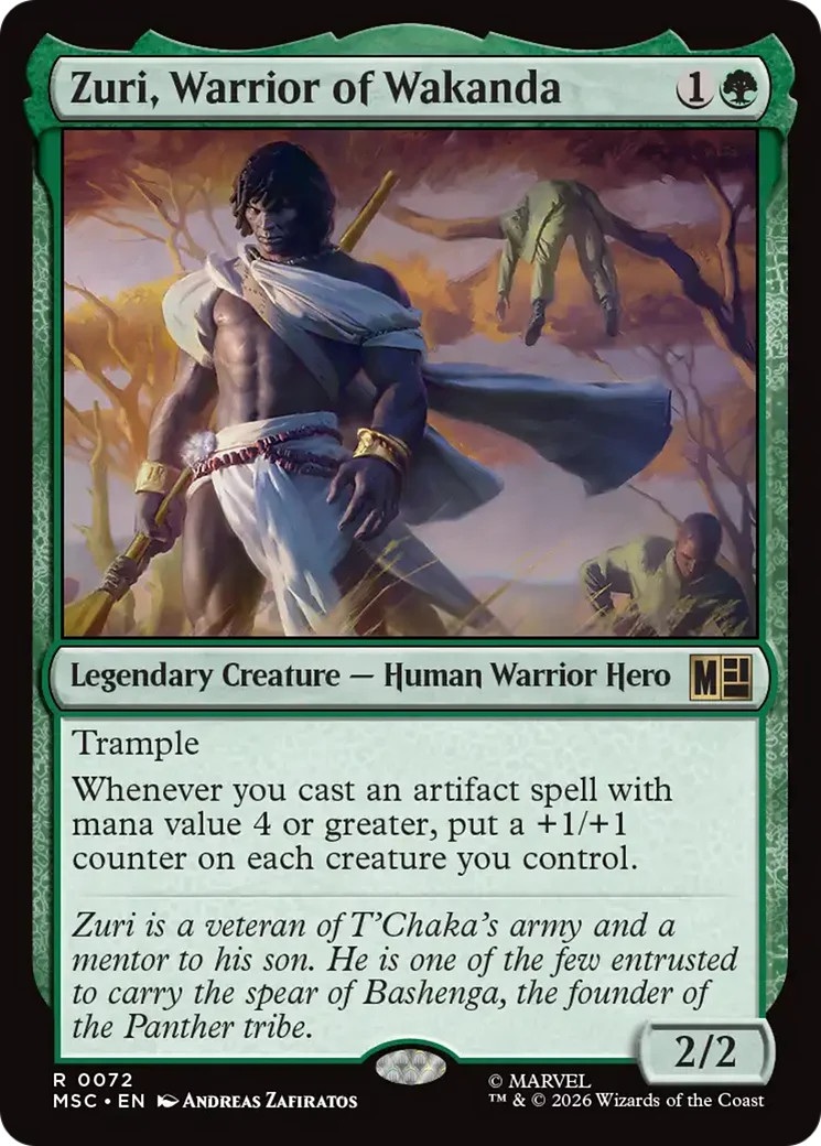 Zuri, Guerriero del Wakanda (Surge Foil) [Marvel Super Heroes Commander] Foil Near