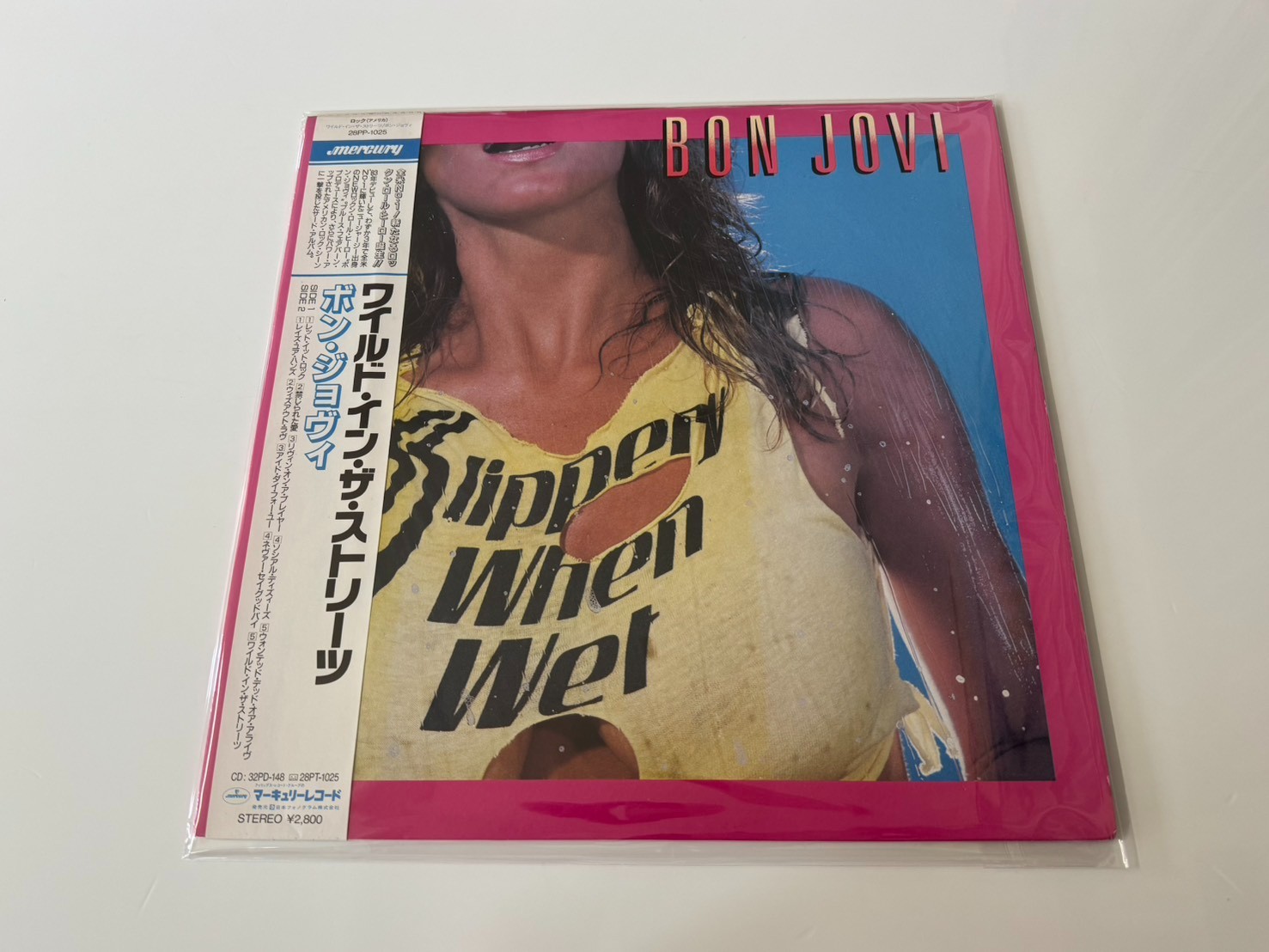[LP] Bon Jovi - Slippery When Wet  w/OBI  28PP-1025 Japan vinyl