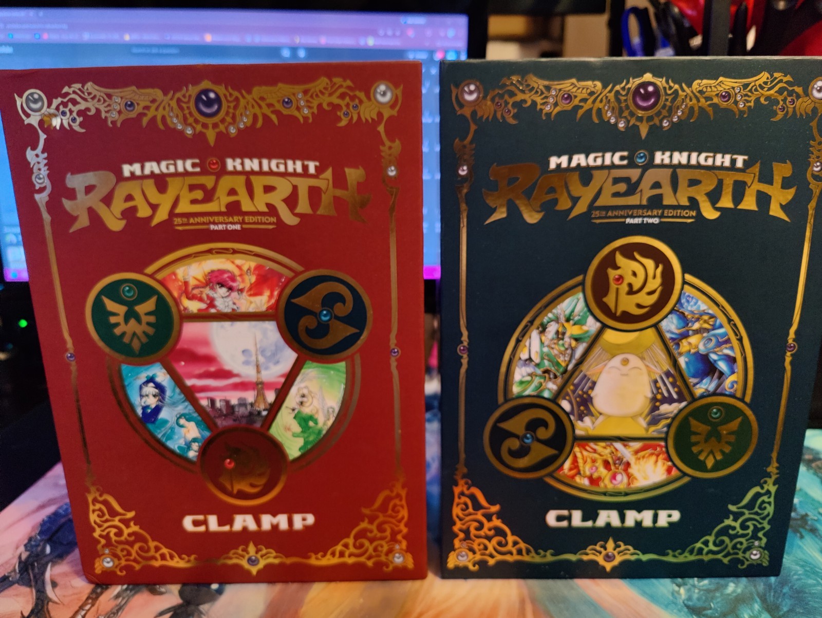 Magic Knight Rayearth 25th Anniversary Edition manga copertina rigida cofanetto parte 1 e 2