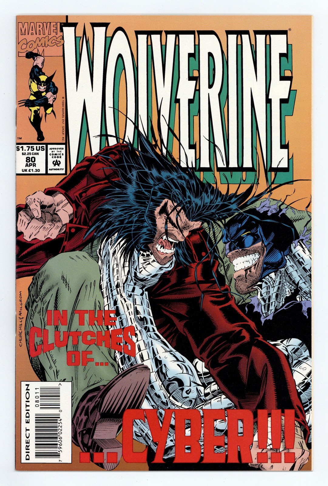 Wolverine #80 quasi nuovo - 9.2 1994