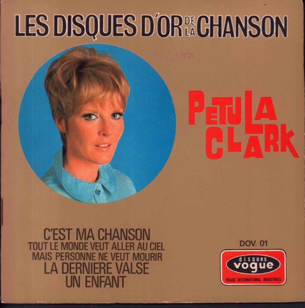Petula Clark I Dischi D'Oro Della Canzone 7" Vinile Francia Disques Vogue 1968