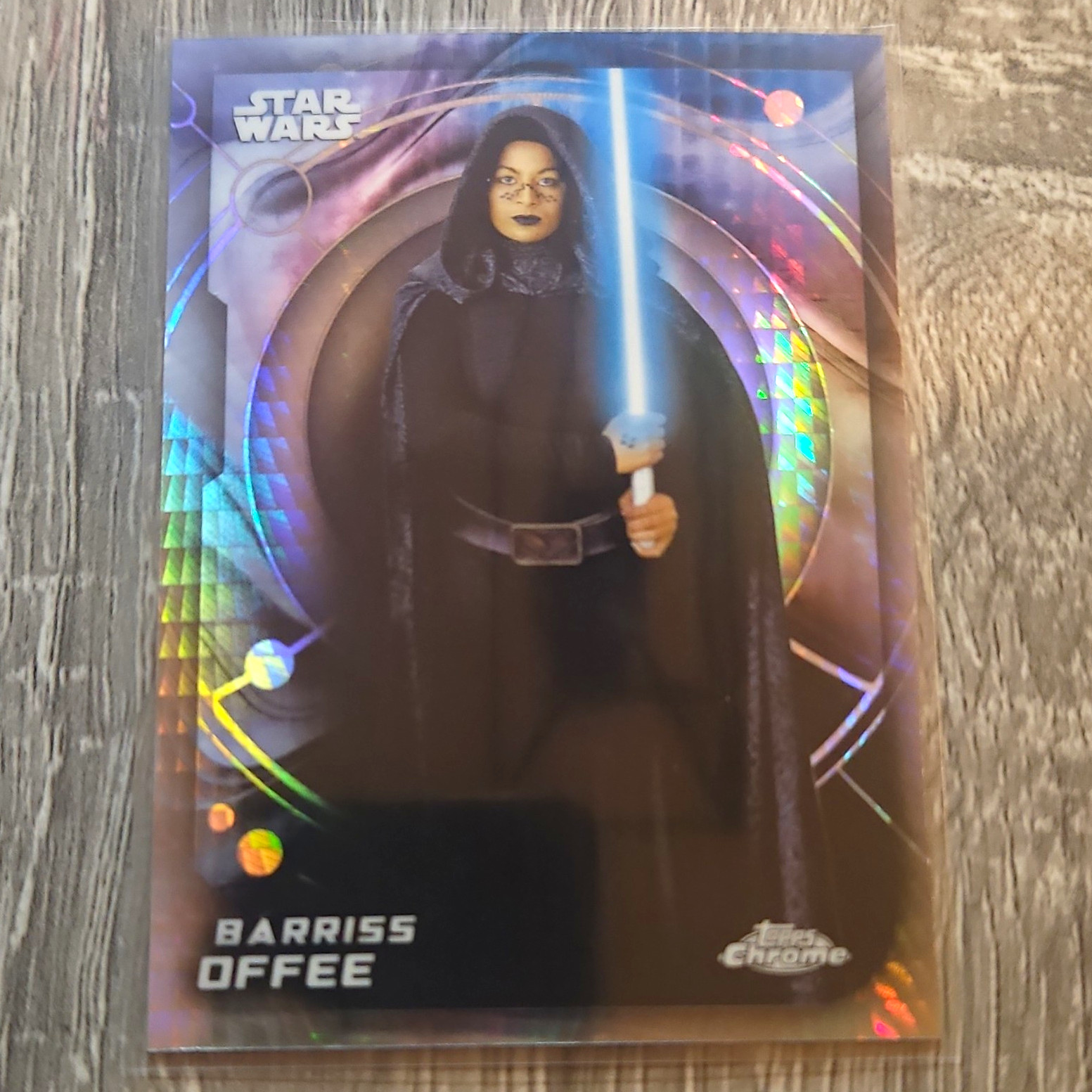 Barriss Offee 2026 Topps Chrome Star Wars Prism Refractor #162