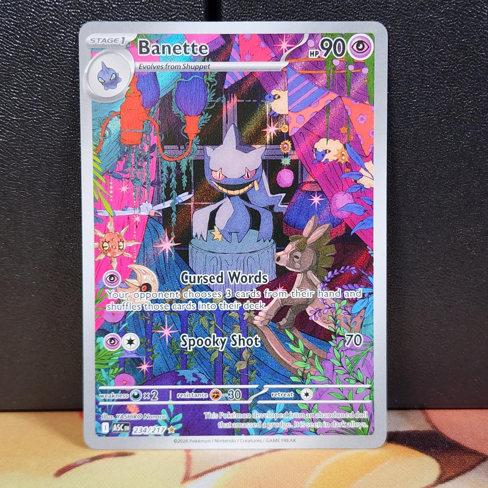 Banetta 234/217 Eroi Ascesi Illustrazione Raro Pokemon TCG
