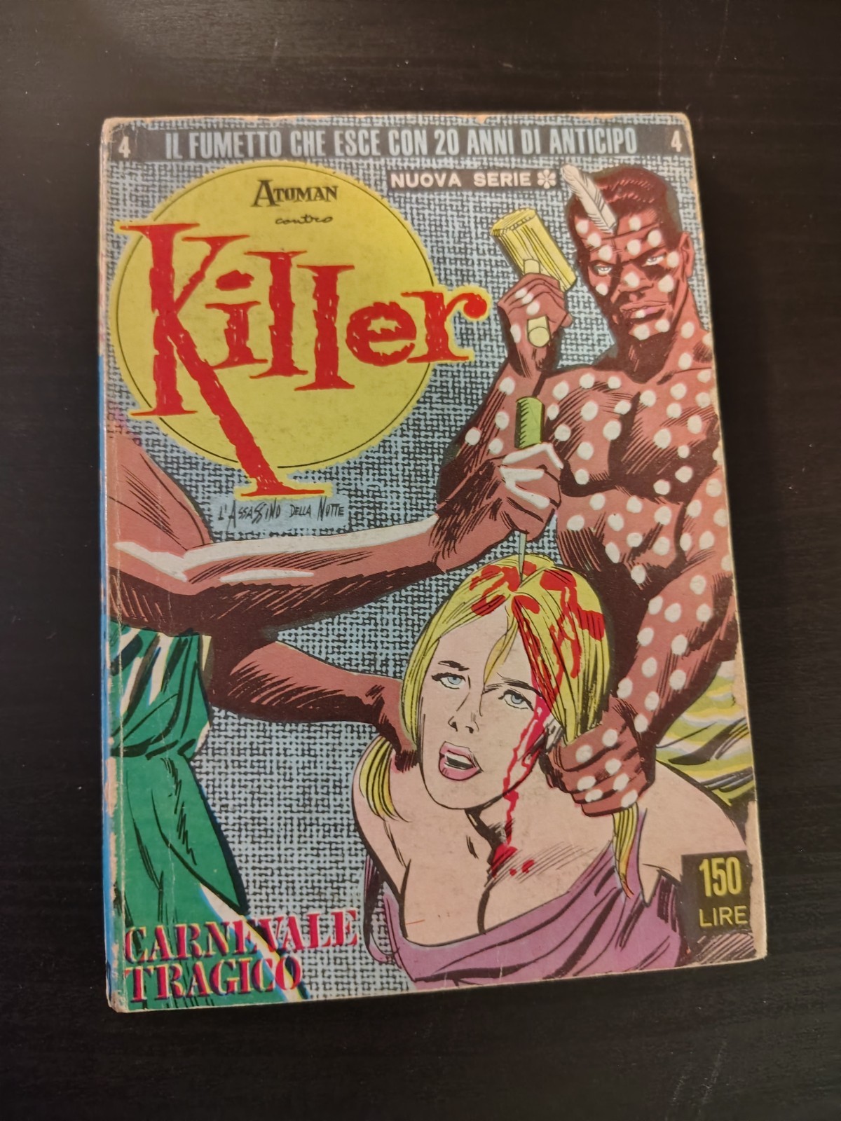 ATOMAN CONTRO KILLER n°4 - Fumetto Raro Erotico 1965 (EDIZIONI N.I.E.)