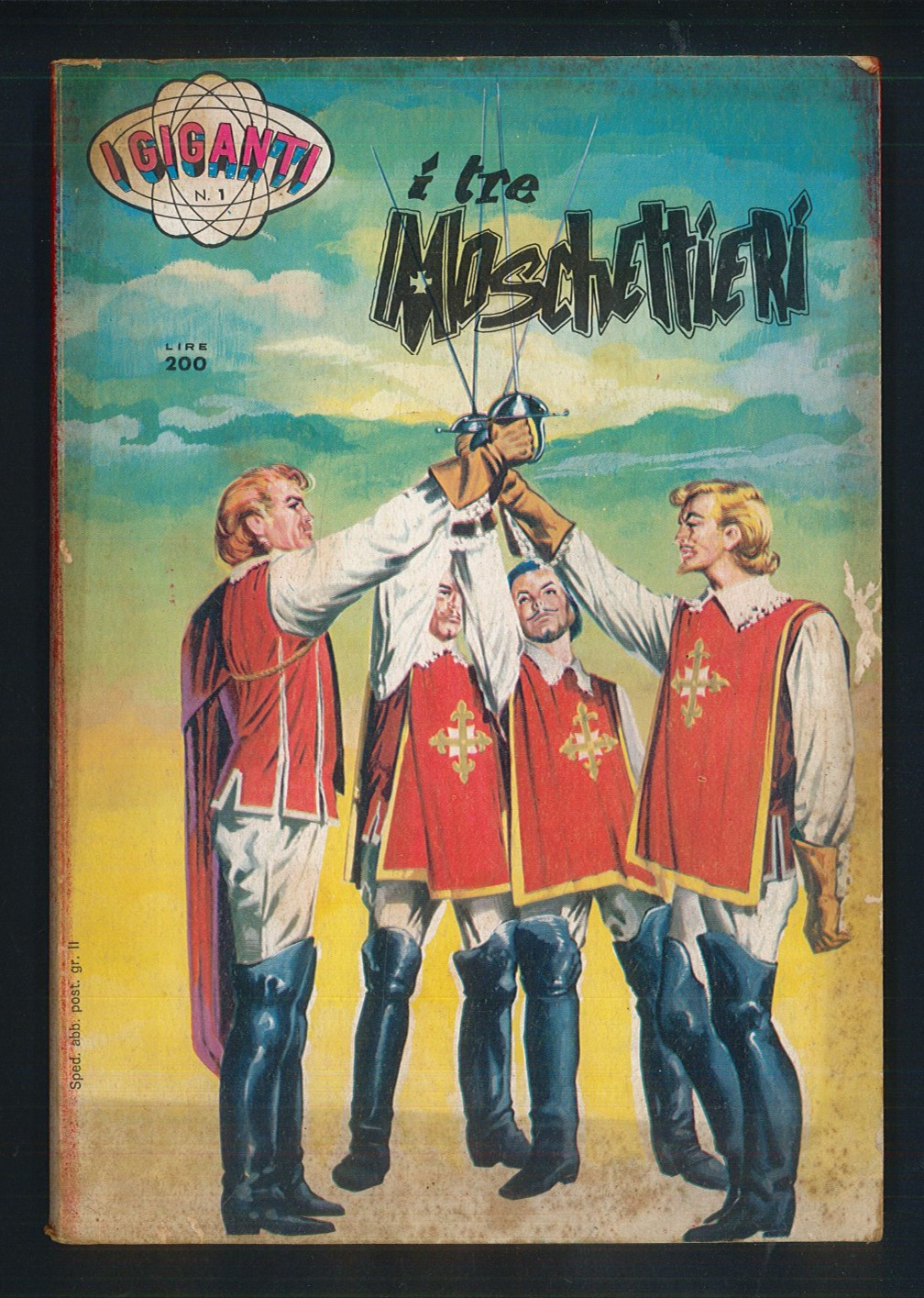 I Giganti n.1 del 1968 "I tre Moschettieri" Ottimo F.lli Spada Editori ▓