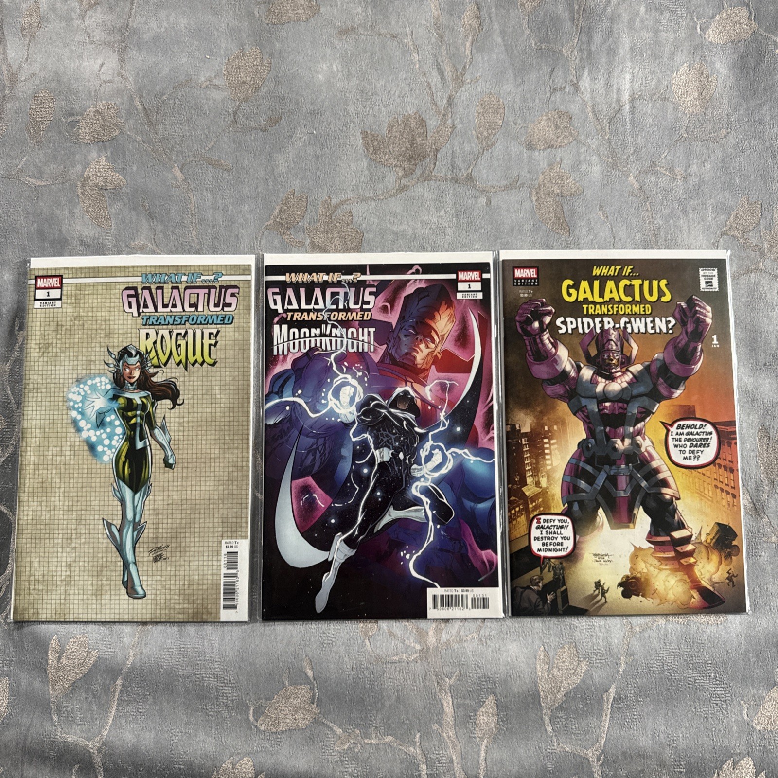 Lotto fumetti What If Galactus Transformed, Rogue, Moon Knight, Spider-Gwen One Shot