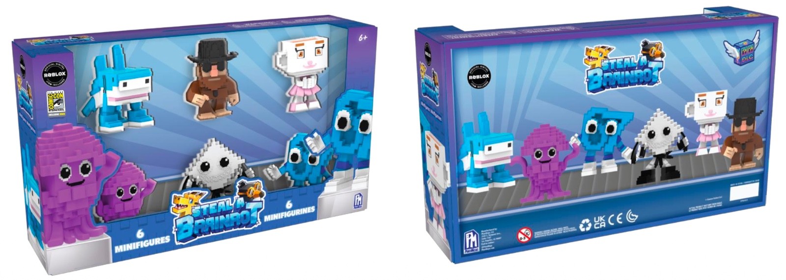 PREVENDITA SDCC 2026 UCC Steal & Brainrot set 6 pezzi figure con codice DLC