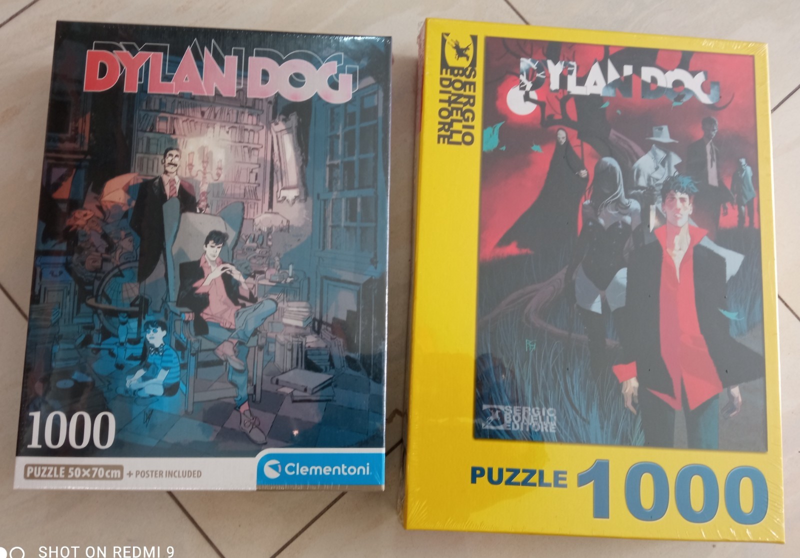 Dylan Dog 2 puzzle Originali  mai aperti integri senza mancanze da collezioni