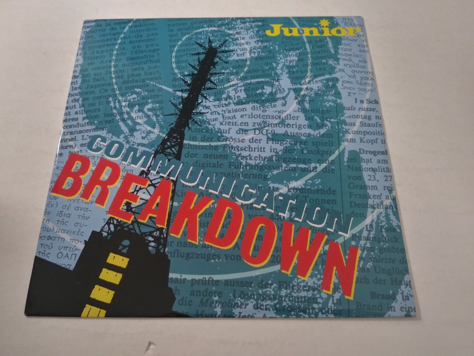Junior – Communication Breakdown NM Original France Import 12 Single Record 1983