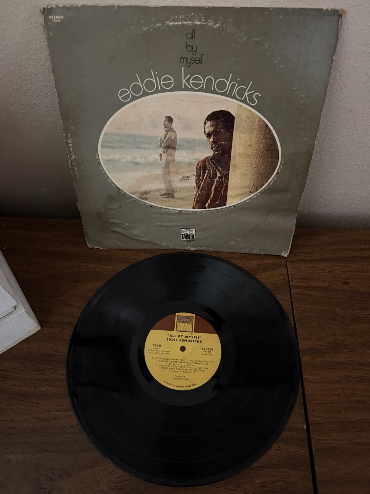 Eddie Kendricks - All By Myself Vinyl LP (1971 Tamla TS-309) Original Pressing