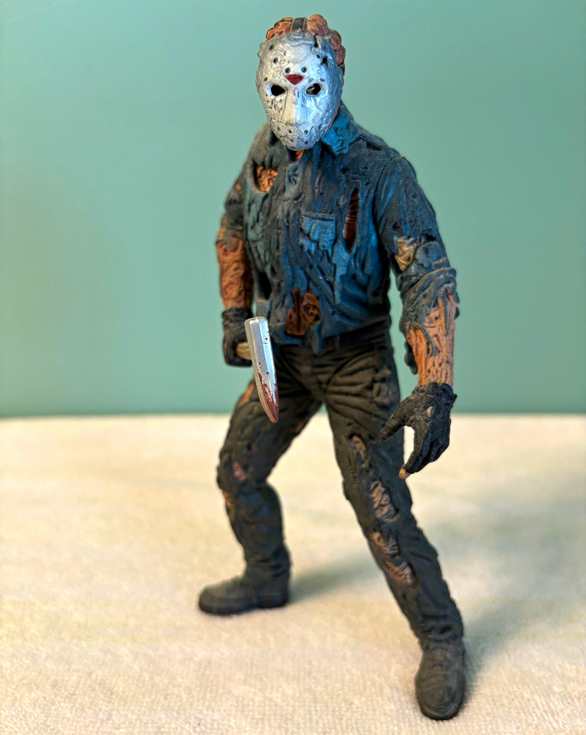 Friday the 13th Jason Voorhees Action Figure w/ Axe Accessory Plastic
