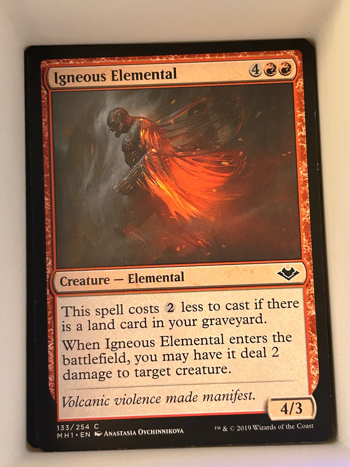Igneous Elemental 133 Common Modern Horizons Magic: The Gathering Near Mint