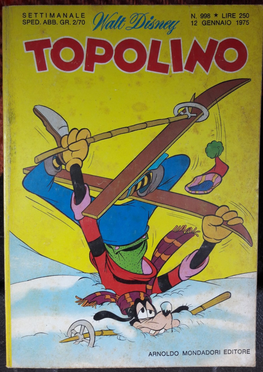 Topolino Numero 998 -  12  Gennaio  1975