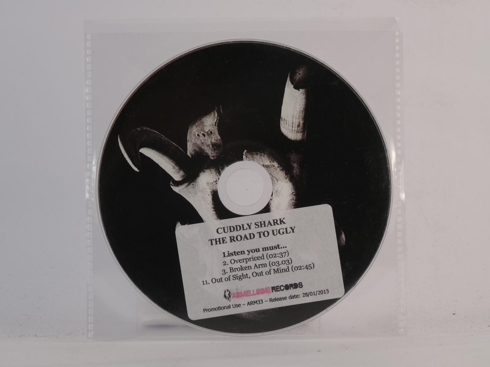 CUDDLY SHARK THE ROAD TO UGLY (E37) 4 Track Promo CD Single plus Plastic Sleeve 