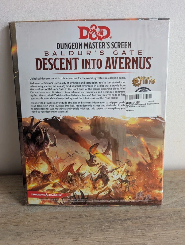 Descend into Avernus DM screen