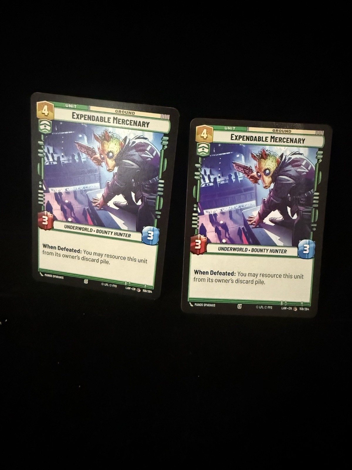 Set Mercenario Spendibile 159/264