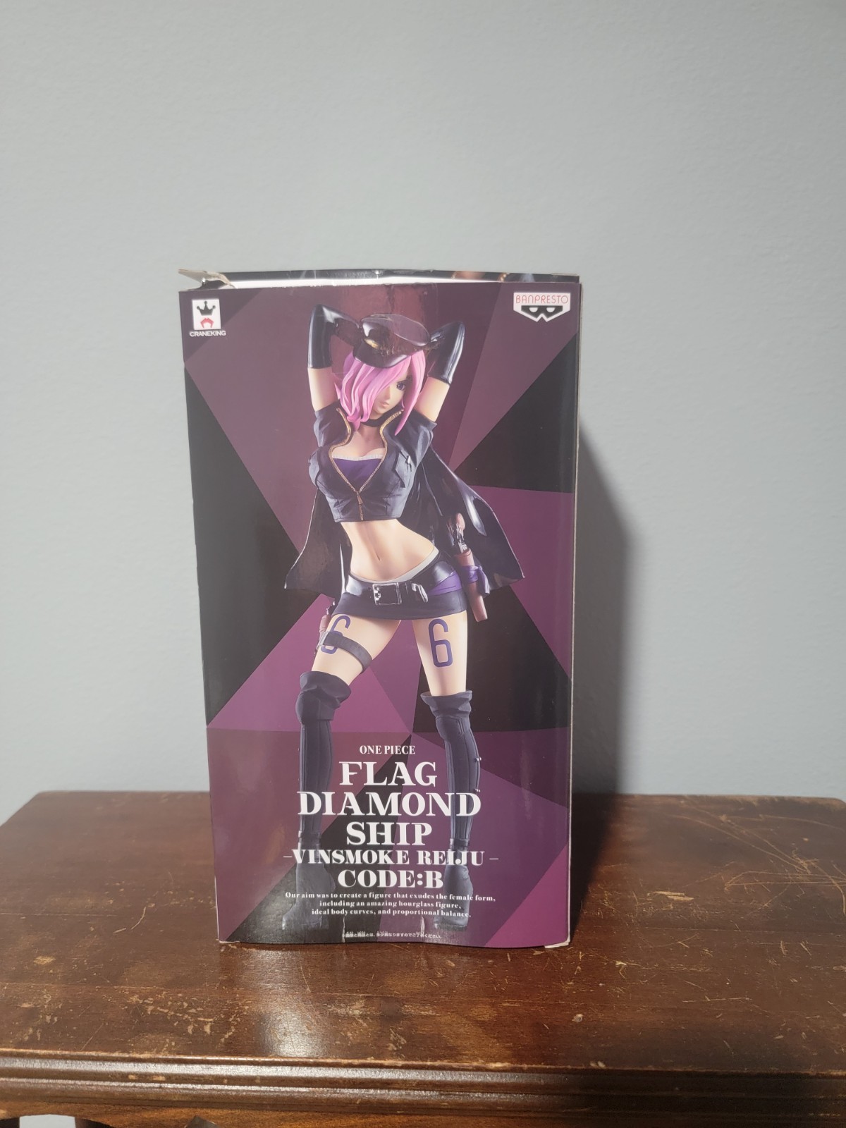 Banpresto One Piece Bandiera Diamante SPEDIZIONE-VINSMOKE. Codice Reiju: B Vin Moke Rage