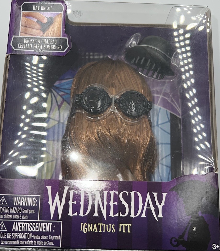 Wednesday Cousin Ignatius Itt - Just Play Action Figure with Hat Brush(2.50-