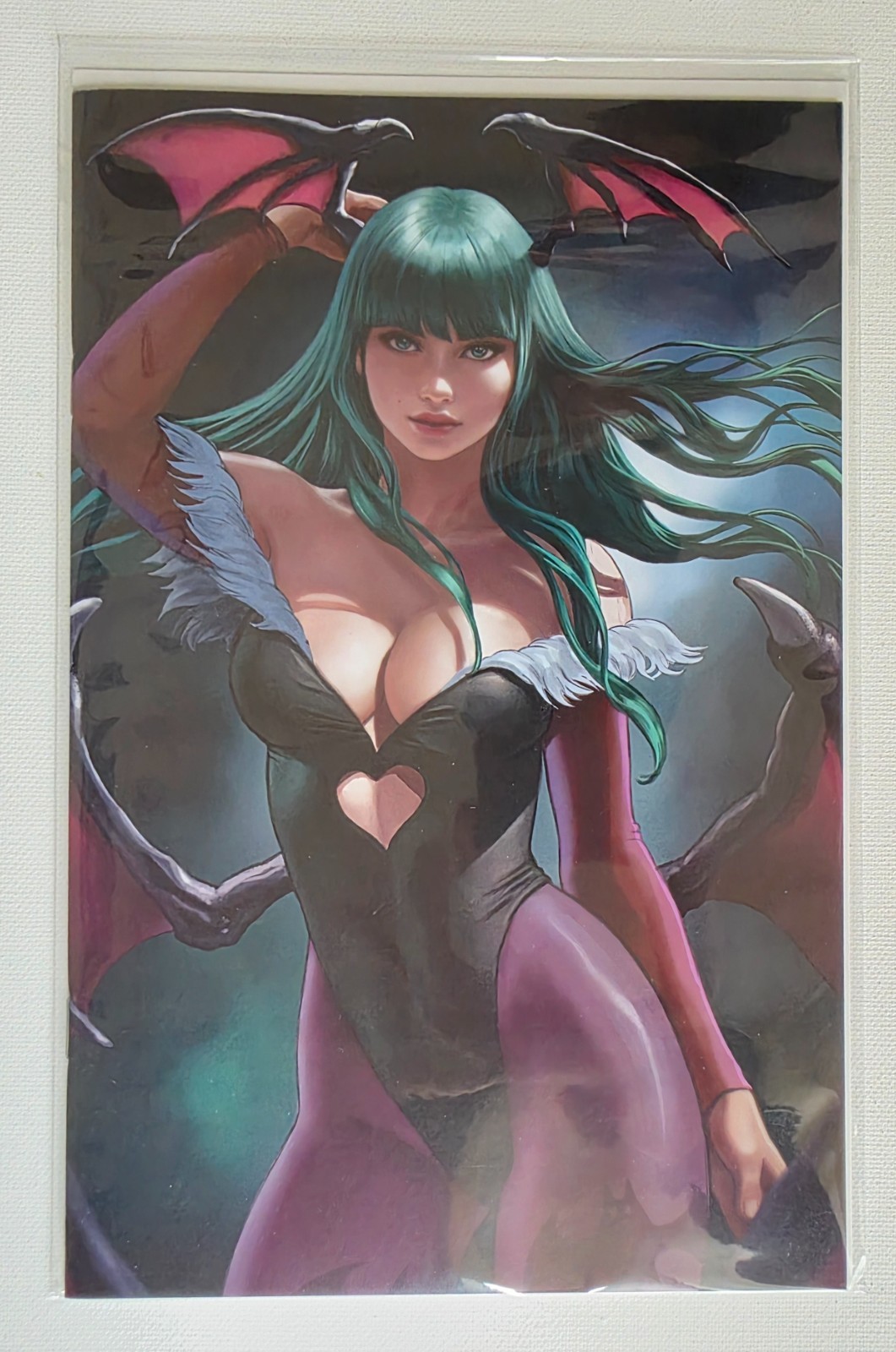 TEAM DARKSTALKERS #1 IVAN TALAVERA MORRIGAN VIRGIN COVER A LTD 500 616