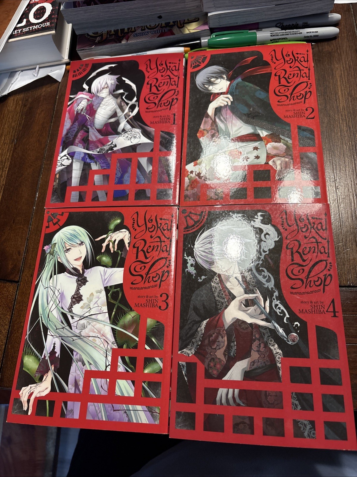 Yokai Rental Shop Vol 1-4 Shin Mashiba Seven Seas Manga set copertina morbida