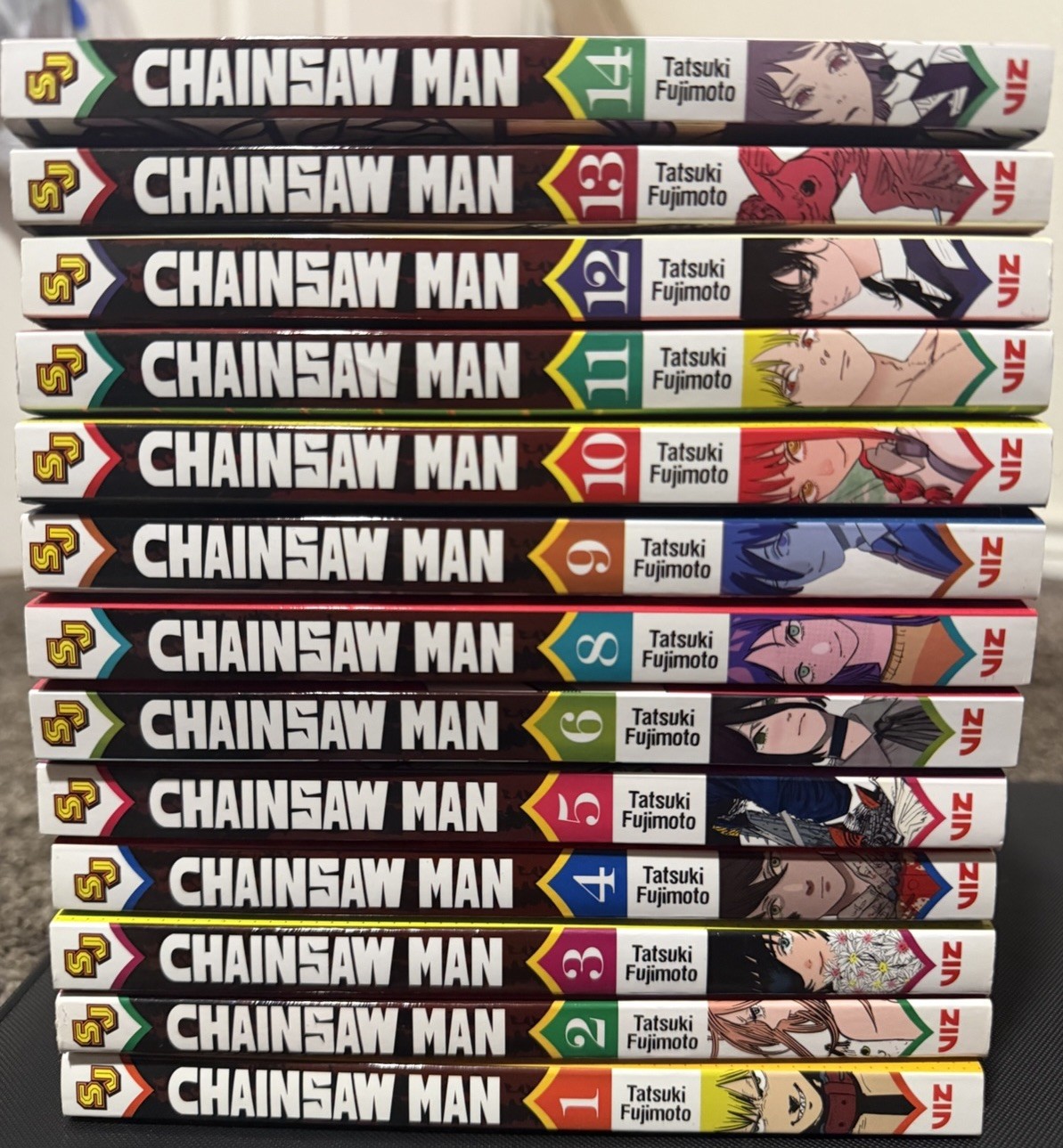 Chainsaw Man Man Manga Tatsuki Fujimoto Vol 1-14 Versione Inglese Set Fumetti