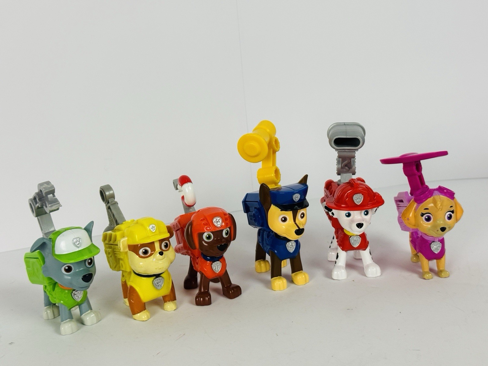 PAW Patrol Action Pack Cuccioli Set Completo 6 Personaggi Parlanti Chase Marshall Skye