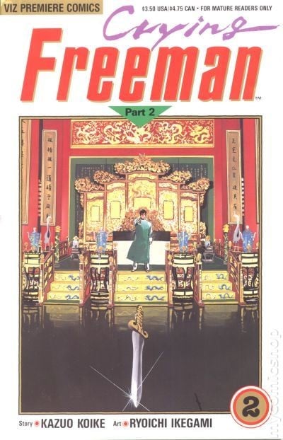Crying Freeman parte 2 #2 VG 1990 immagine stock basso grado