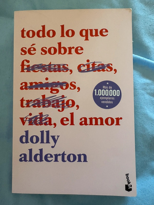 Libro todo lo que sé sobre el amor