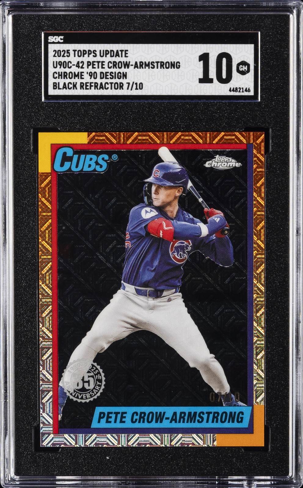 2025 TOPPS UPDATE #U90C-42 PETE CROW-ARMSTRONG SGC 10 GM