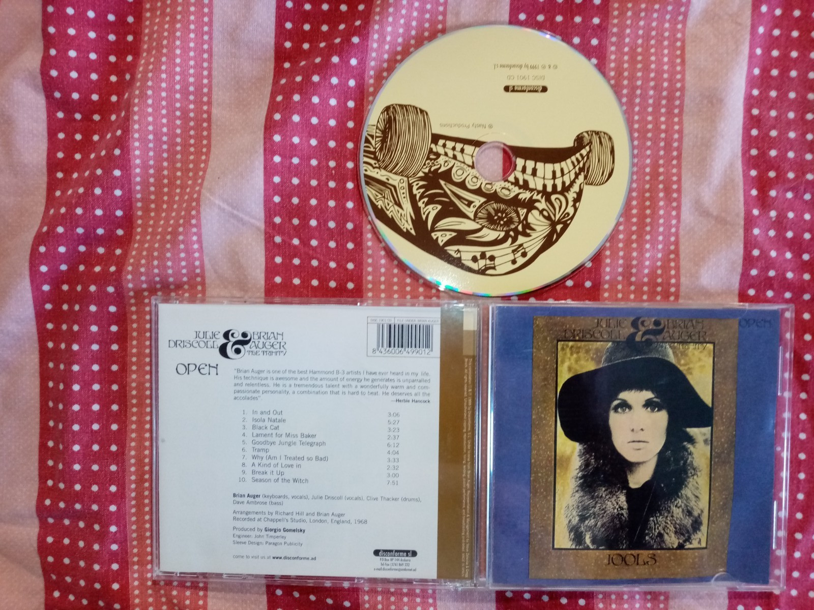 JULIE DRISCOLL & BRIAN AUGER & THE TRINITY  - OPEN  -  CD