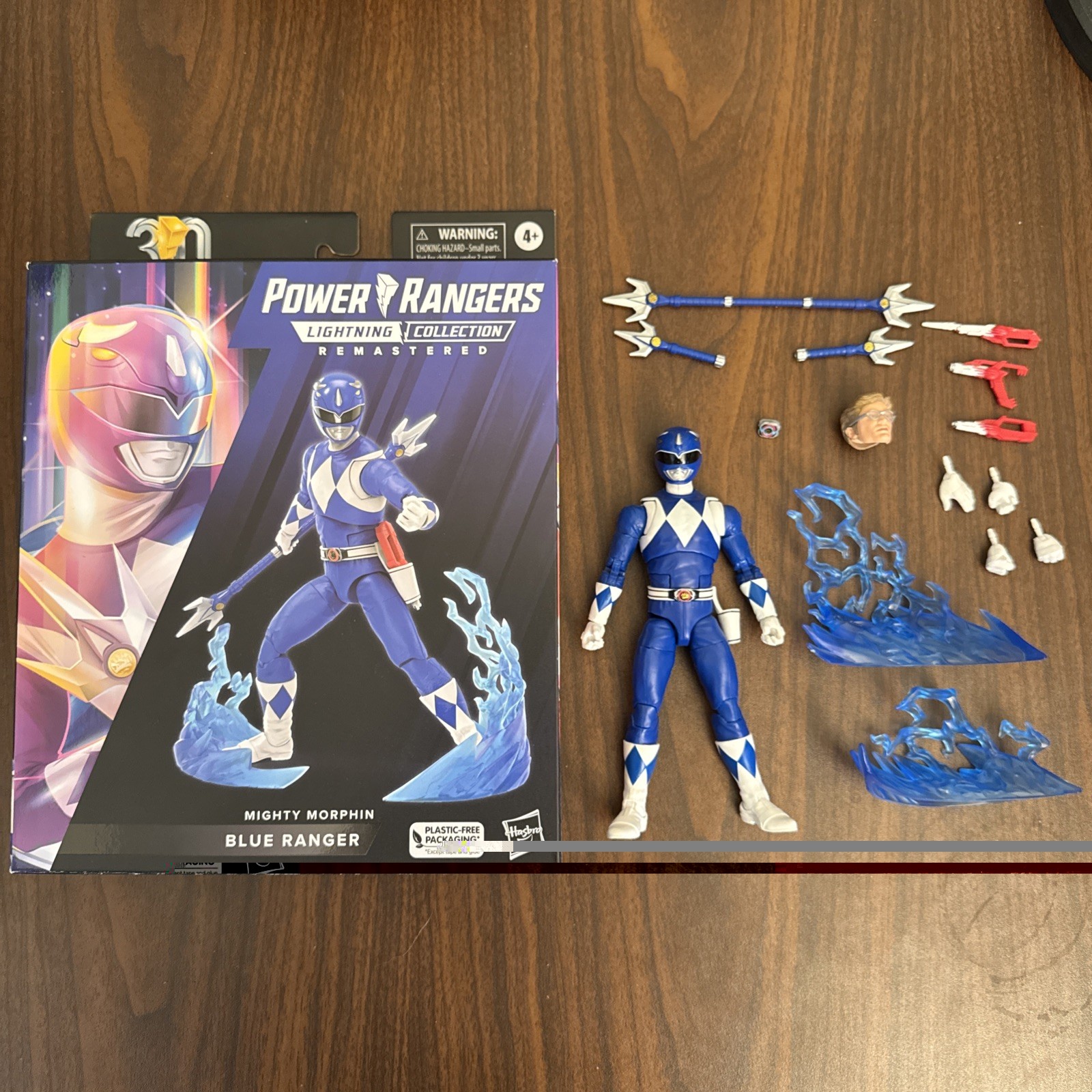 Power Rangers Lightning Collection MMPR Mighty Morphin Blue Ranger rimasterizzato 