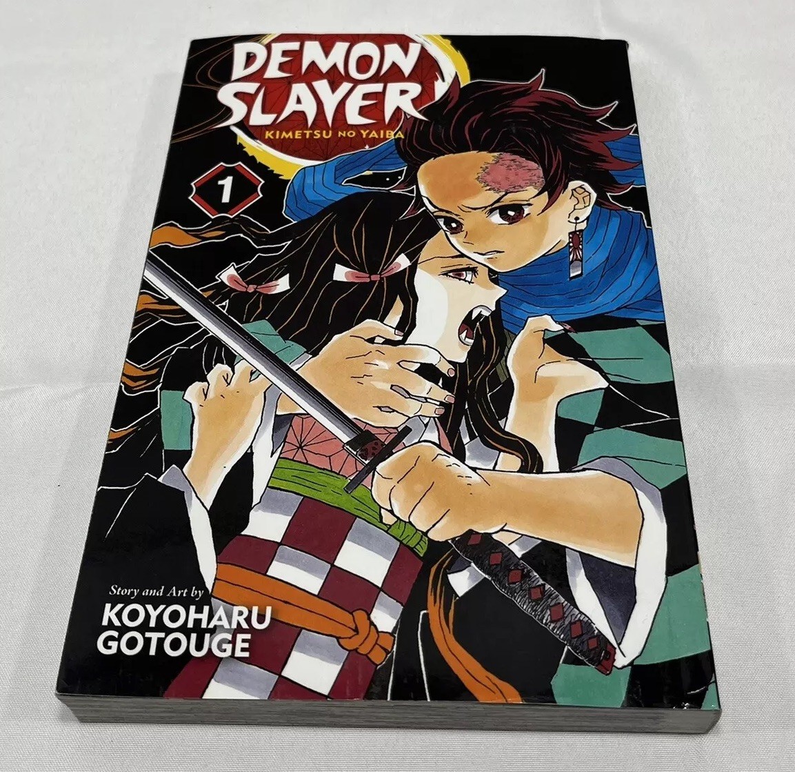 Demon Slayer Kimetsu No Yaiba Vol. 1 libro tascabile manga anime, cioè media.